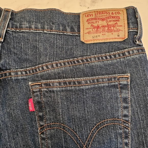 Levi’s 515 Nouveau Boot Cut Jeans Dark Wash Stretch Women's 10S (Short) - Picture 10 of 11